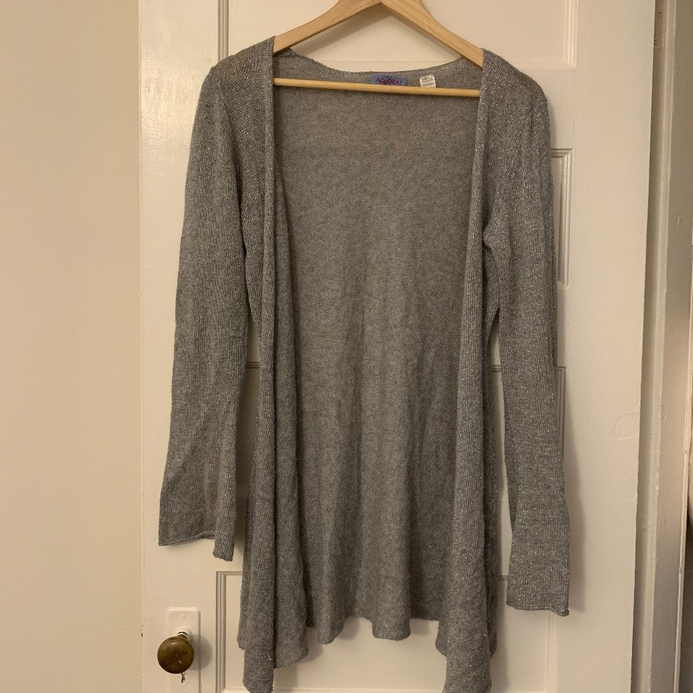 Sparkly Acrobat Silver Sweater